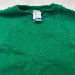 Vintage green made in the USA ( tultex tag 😲) size Small ( 6-8 )